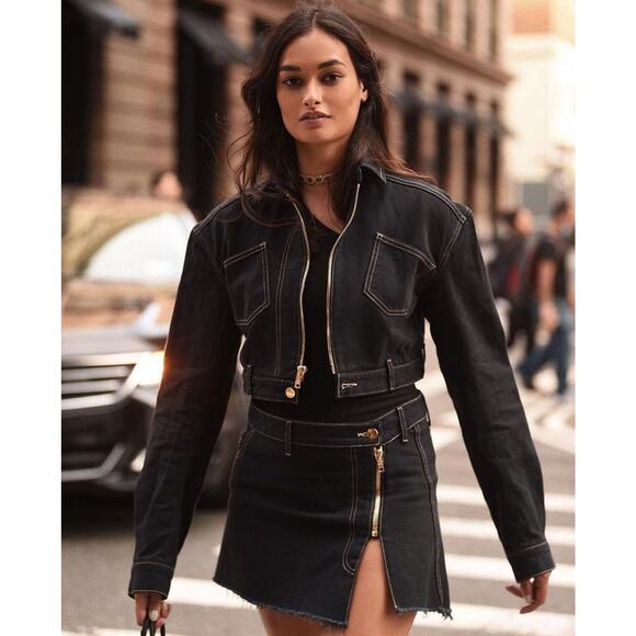 Are You Am I Bambx Cropped Jacket - Xs Black - Picture 1 of 7
